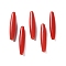 Opaque Acrylic Beads, Bicone, Red, 28x6mm, Hole: 1.5mm, about 793pcs/500g