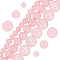 3 Strands 3 Style Natural Round Loose Gemstone Rose Quartz Beads Strands, 4~8mm, Hole: 0.8~1mm, 1 strand/style