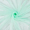 3 Yards Polyester Mesh Fabric, with Imitation Pearl, Aquamarine, 1400mm