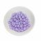 Opaque Acrylic European Beads, Barrel, Violet, 9x6mm, Hole: 4mm, about 1900pcs/500g