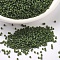 MIYUKI Delica Beads, Cylinder, Japanese Seed Beads, 11/0, (DB1585) Matte Opaque Avocado, 1.3x1.6mm, Hole: 0.8mm, about 10000pcs/bag, 50g/bag