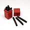 Iron Number 0~9 Seal Stamps, Brown, 33x32x67mm, Number: 3x5mm