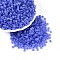 6/0 Transparent Inside Colours Glass Seed Beads, Rondelle, Round Hole, Royal Blue, 4x3mm, Hole: 1.2~1.5mm, about 6080pcs/pound