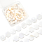 2 Strands Natural Freshwater Shell Beads Strands, Hexagon, Floral White, 9x8x2.8mm, Hole: 0.6mm, about 43pcs/strand, 15.24 inch(38.7cm)