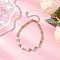 Natural Jade Bracelets, with Shell Pearl Bead, 8-1/4 inch(20.9cm)