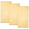 3Pcs 3 Styles Brass Sheet, Rectangle, Raw(Unplated), 50x100x0.5~1.5mm, 1pc/style 