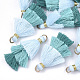Polycotton(Polyester Cotton) Tassel Pendant Decorations FIND-T018-02-1
