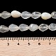 Chapelets de perles en agate blanche naturelle G-P520-B03-01-5