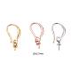 9 Pairs 3 Colors Brass Earring Hooks KK-ZZ0001-02-2