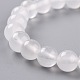 Gefärbte natürliche Jade Perlen Stretch-Armbänder BJEW-G633-B-24-2