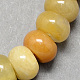 Pierres précieuses naturelles topaze ancienne pierre de jade rondelle perles brins X-G-S105-8mm-18-1
