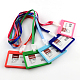 Frosted Plastic Neck Strap Card Holders X-AJEW-R043-M2-1