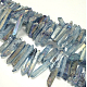 Electroplate naturali pepite di cristallo di quarzo fili di perline G-O065-03C-1