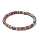 Disques en argile polymère heishi surfeur bracelets extensibles BJEW-JB09834-02-1