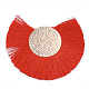 Décorations de gros pendentif pompon en polyester FIND-S296-07-2