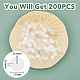 Superfindings 200 Uds almohadillas de disco de plástico para estabilizar pendientes KY-FH0001-31-2