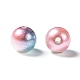 Cuentas de perlas de imitación de plástico ABS del arco iris X-OACR-Q174-3mm-M-2
