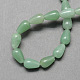 Teardrop Shaped Natural Gemstone Green Aventurine Stone Beads Strands G-S107-07-2