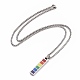 Pride Stil 201 Halsketten aus Edelstahl mit Anhänger NJEW-F288-03P-2