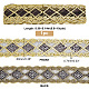 Pandahall элитные полиэфирные сетчатые кружевные ленты с вышивкой OCOR-PH0002-43-2
