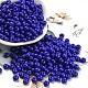 Perles de rocaille en verre imitation jade&nbsp;SEED-Z001-A-B14-1
