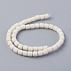 Brins de perles de pierre de lave naturelle G-F671-04A-01-2