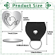 Creatcabin 1pc a forma di cuore 201 moneta commemorativa in acciaio inossidabile per decision maker AJEW-CN0001-68F-2