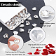 FINGERINSPIRE 50 Pcs Pointed Back Rhinestone 0.5x0.5x0.2 inch Glass Rhinestones Gems Clear Heart Shape Crystal Jewels Embelishments with Silver Plated Back Glass Diamante Faceted Stone RGLA-FG0001-15B-4