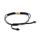 Unisex Adjustable Korean Waxed Polyester Cord Braided Bead Bracelets BJEW-JB04671-01-3