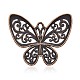 Nickel Free Tibetan Style Alloy Butterfly Pendants TIBE-M001-153R-NF-2