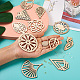 Kits de fabrication de boucles d'oreilles pendantes en filigrane biyun diy DIY-BY0001-33-5