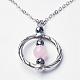 Natural Gemstone Beads Pendant Necklaces NJEW-JN01829-3