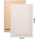 BENECREAT 20PCS Velvet (Ivory) Fabric Sticky Back Adhesive Felt A4 sheet (21cm x 30cm / 8.3