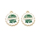 Pendentifs d'émail en alliage&nbsp;FIND-H020-01A-G-1