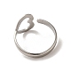 304 Stainless Steel Open Cuff Ring RJEW-C068-10P-3