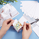 Quadratische faltbare Geschenkbox aus Kartonpapier CON-WH0094-14B-3
