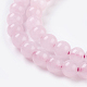 Chapelets de perles en quartz rose naturel X-G-C076-4mm-3-3