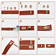 Ahadermaker 50 Sets 5 Farben 2-Loch-Hosenverschlüsse aus Messing FIND-GA0002-70-3