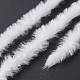 ポリエステルとナイロンの糸  模造ファーミンクウール  DIY編み物用ソフトコートスカーフ  ゴーストホワイト  4.5mm YCOR-C001-01X-4