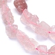 Brins de perles de quartz fraise naturelle brute brute G-I279-B14-3
