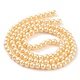 Baking Painted Pearlized Glass Pearl Round Bead Strands HY-Q003-6mm-61-4