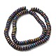 Electroplated Natural Lava Rock Beads Strands G-Q1009-F01-01E-2