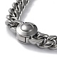 304 Stainless Steel Cuban Link Chain Necklaces NJEW-P288-20P-2