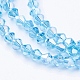 Chapelets de perles en verre X-EGLA-S056-03-3