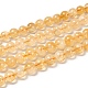 Natürlichen Citrin Perlen Stränge G-O166-10-8mm-1