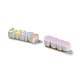 Cabochons de résine opaques de couleur arc-en-ciel RESI-K027-29-3