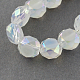 Electroplate Glass Beads Strands EGLA-R032-8mm-03-1