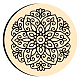 Cabeza de sello de latón con sello de cera AJEW-WH0209-107-2