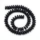Synthetic Black Stone Beads Spacer Strands G-R359-5x10-02-2