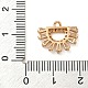 Латунные микропаве прозрачные подвески с фианитом ZIRC-U003-01G-07-3
